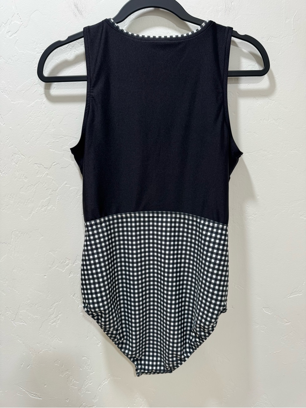 Albion Fit Bombshell Gingham One Piece Swimsuit Black White Medium Swim Beach - Picture 10 of 16
